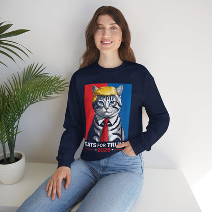 Cats For Trump 2025 Funny Tee For Vance Trump Sweatshirt