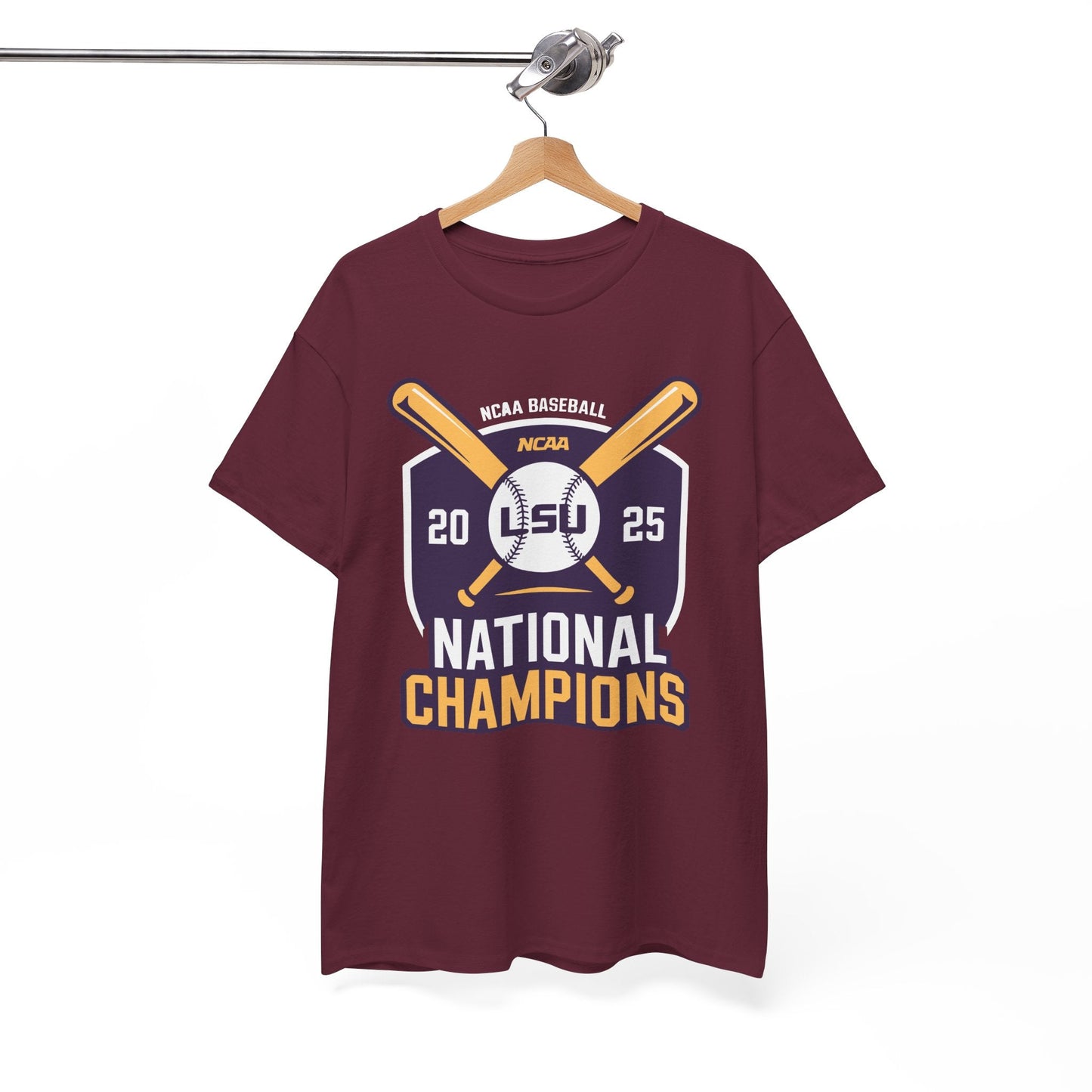 LSU Baseball 2025 National Champions Logo T-Shirt