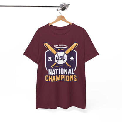 LSU Baseball 2025 National Champions Logo T-Shirt