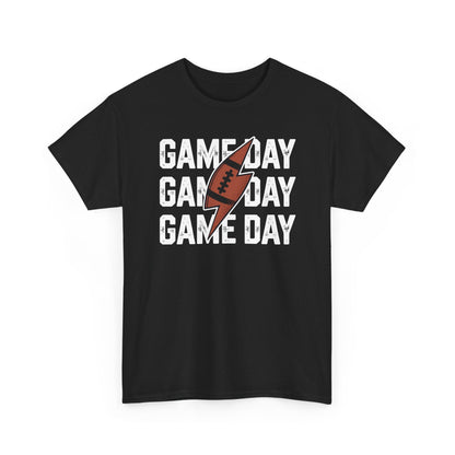 Vintage Game Day Football Lightning Bolt Funny Team Sport T-Shirt