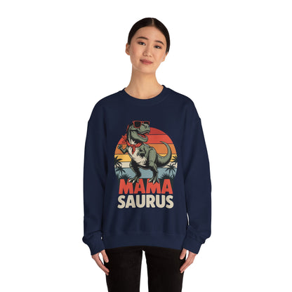 Mamasaurus T Rex Dinosaur Mama Saurus Family Matching Women Sweatshirt