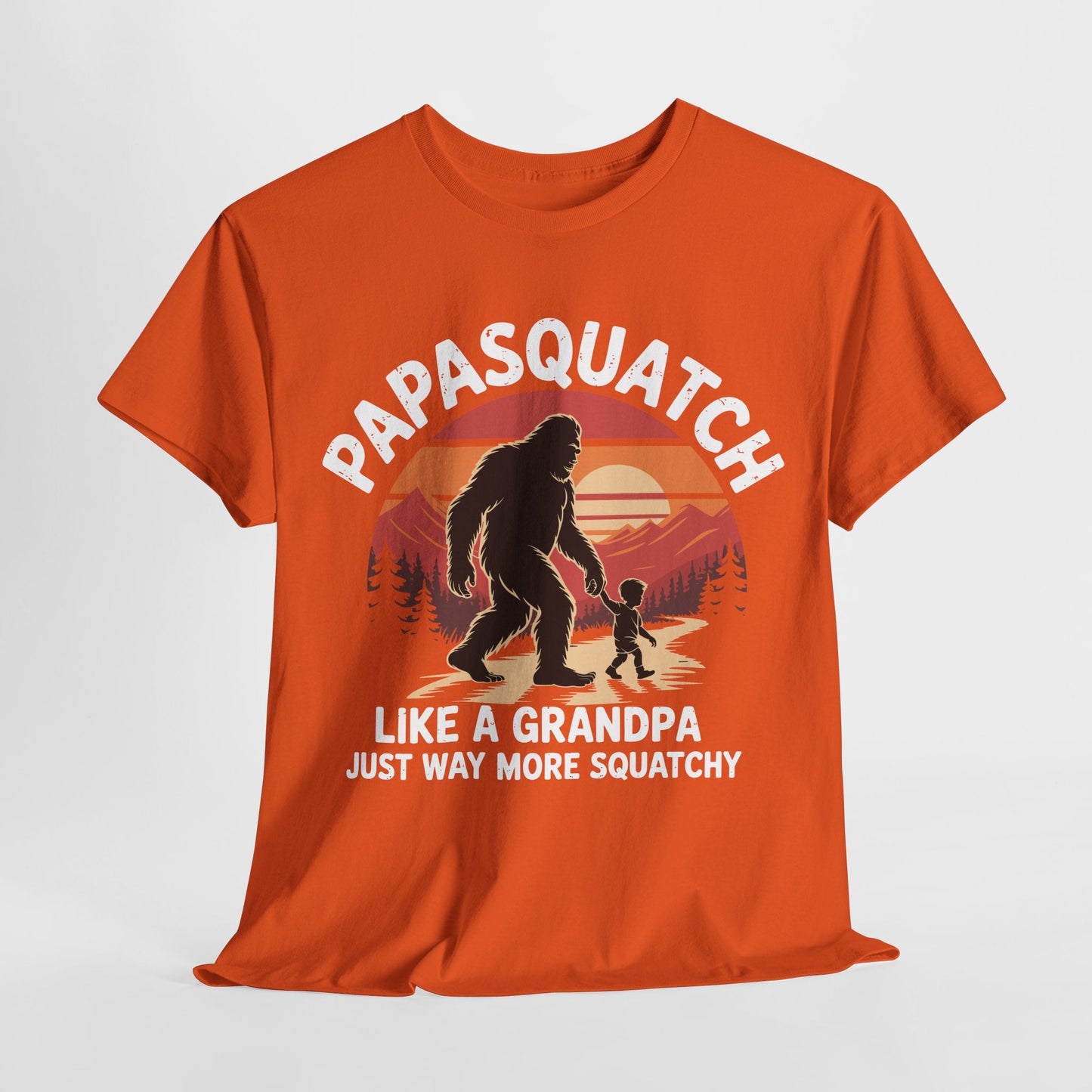 Retro Papa Squatch Like A Grandpa Funny Bigfoot Sasquatchy T-Shirt