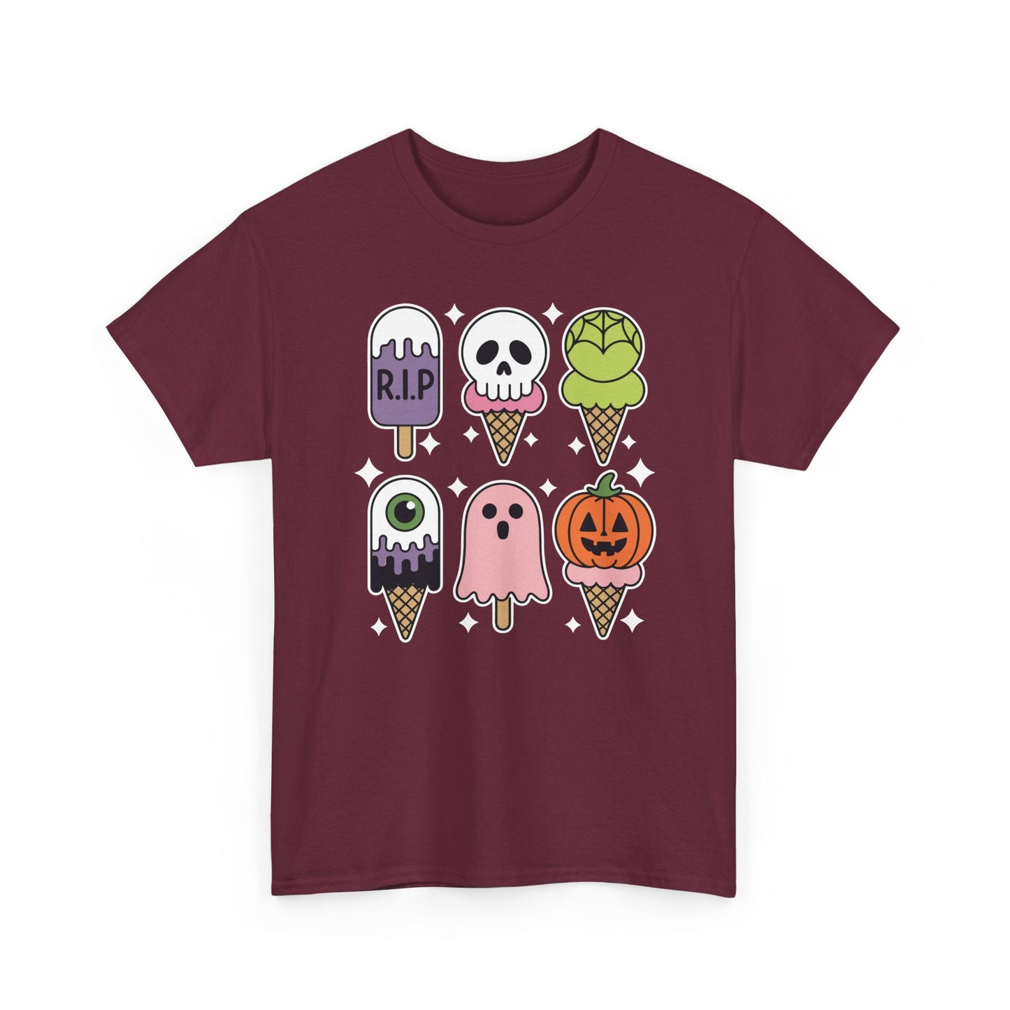 Horror Movie Summer Popsicle Halloween Ice Cream Summer-ween T-Shirt for Men Women