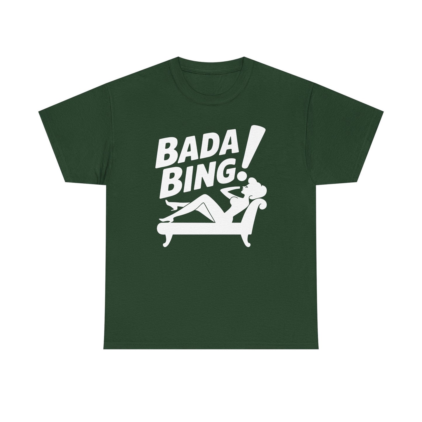 Funny Vintage Bada Sarcastic Bing Retro Sexy Girl Bada Bam T-Shirt