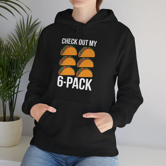 6 Pack Fitness Taco Funny Mexican Gym Top for Taco Lovers Hoodie