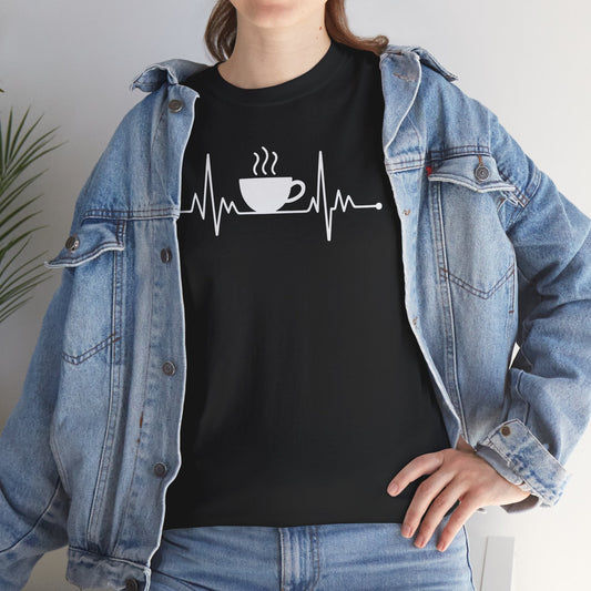 Coffee Heartbeat Drinking Coffee T-Shirt
