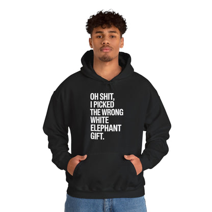 Oh Shit Funny White Elephant Gifts for Adults Under 15 20 Hoodie