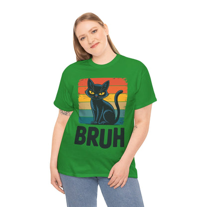 Funny Cat Bruh For Teens Boys Girls Men Women Meme Graphic T-Shirt