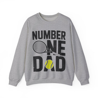 Tennis Dad Number One Daddy with Tennis Sayings Fathers Day Sweatshirt