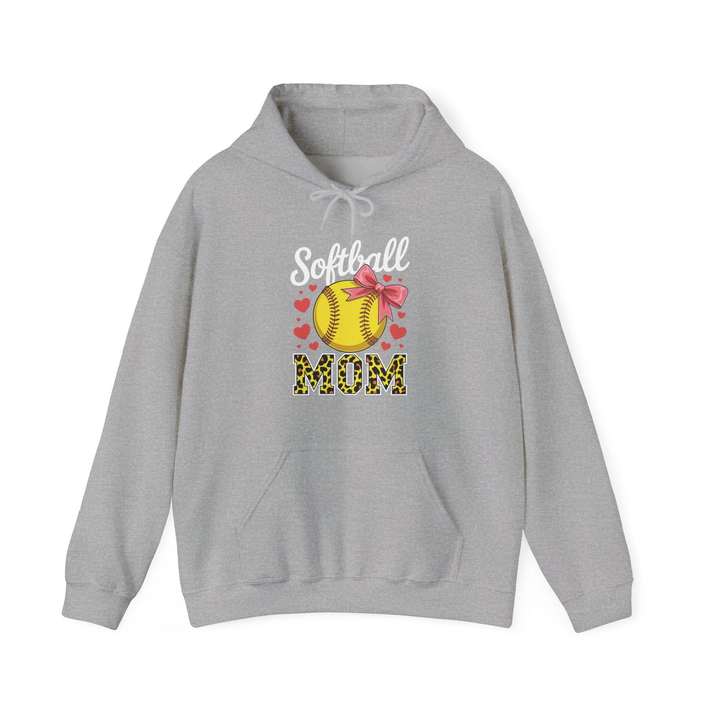 Softball Mom Headband Leopard Softball Ball Mothers Day Mama Hoodie
