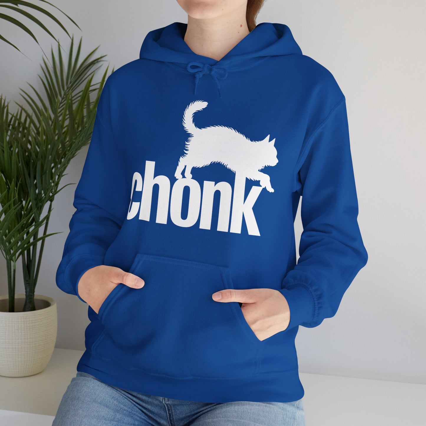 Chonk Cat Meme Funny Black Hoodie