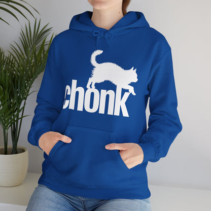 Chonk Cat Meme Funny Black Hoodie
