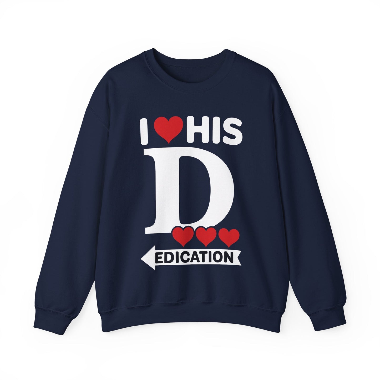Funny Valentine's Day Couple Matching I Love His Dedication Sweatshirt