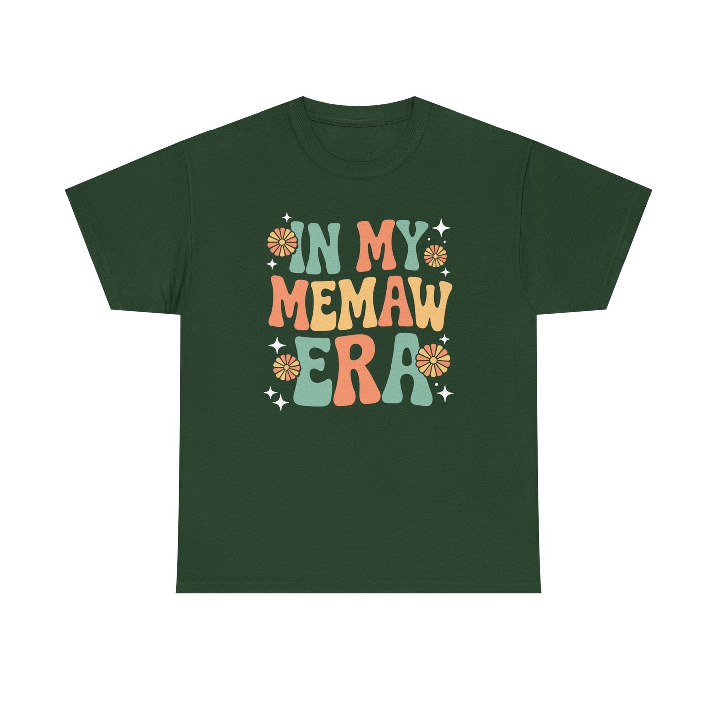 In My Memaw Era Funny Sarcastic Groovy Retro Mothers Day T-Shirt
