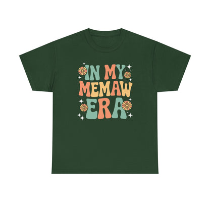In My Memaw Era Funny Sarcastic Groovy Retro Mothers Day T-Shirt