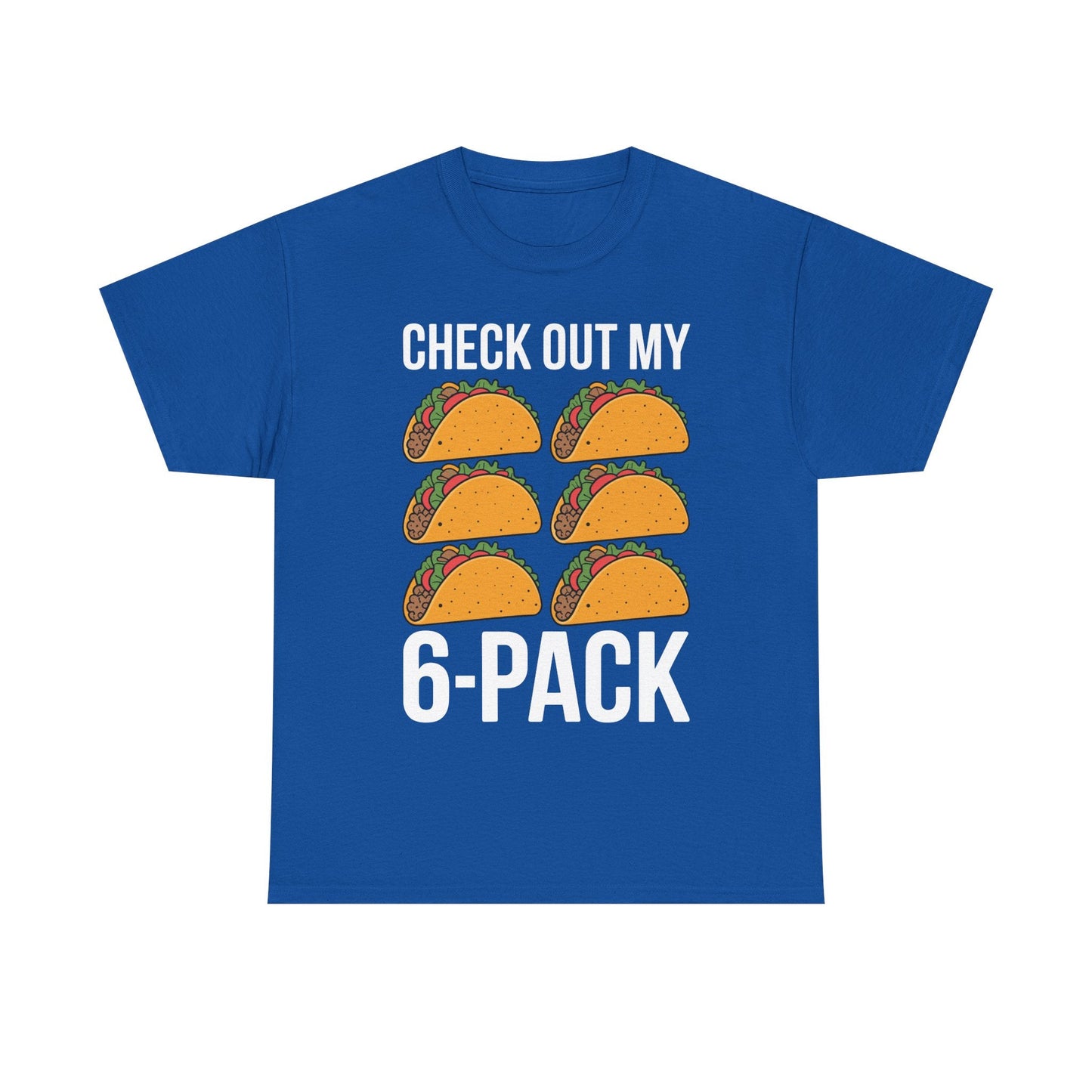 Funny 6 Pack Fitness Taco Mexican Gym Top for Taco Lovers T-Shirt