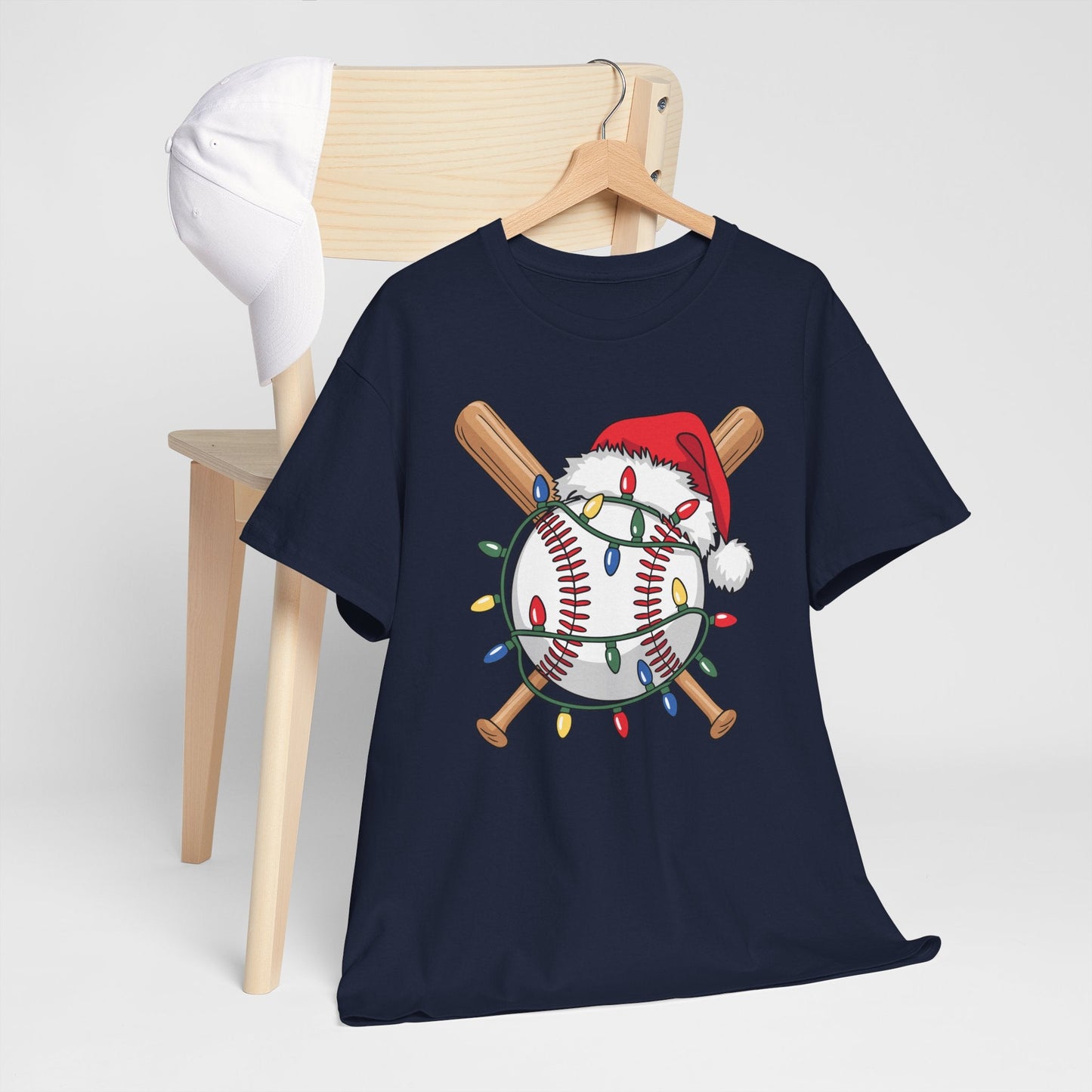 Santa Sports Design For Men Boys Christmas Baseball Player T-Shirt
