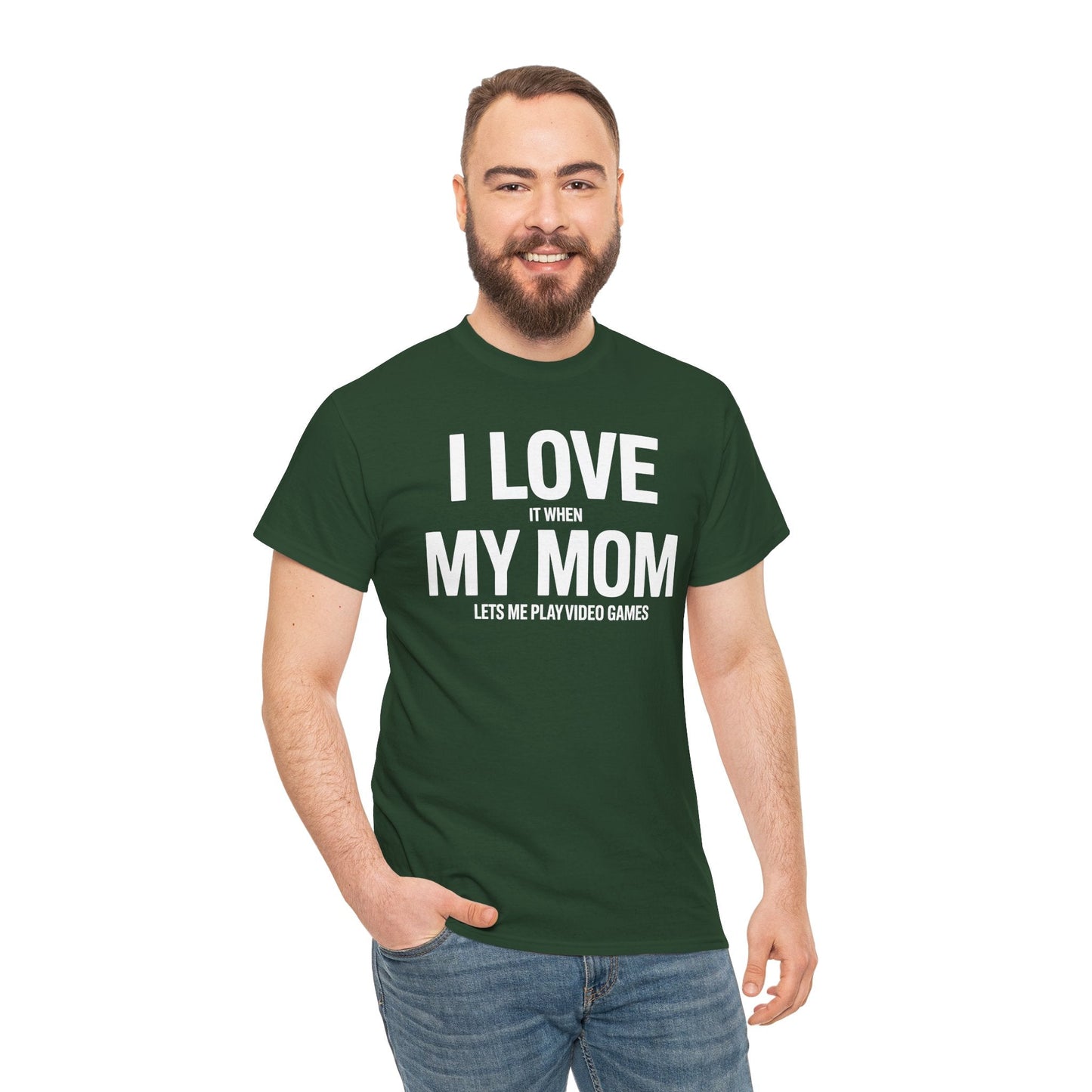 Funny I love my mom sarcastic video games gift Shirt