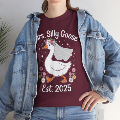 Mrs. Silly Goose Couple Matching Wedding Funny Bride to Be T-Shirt