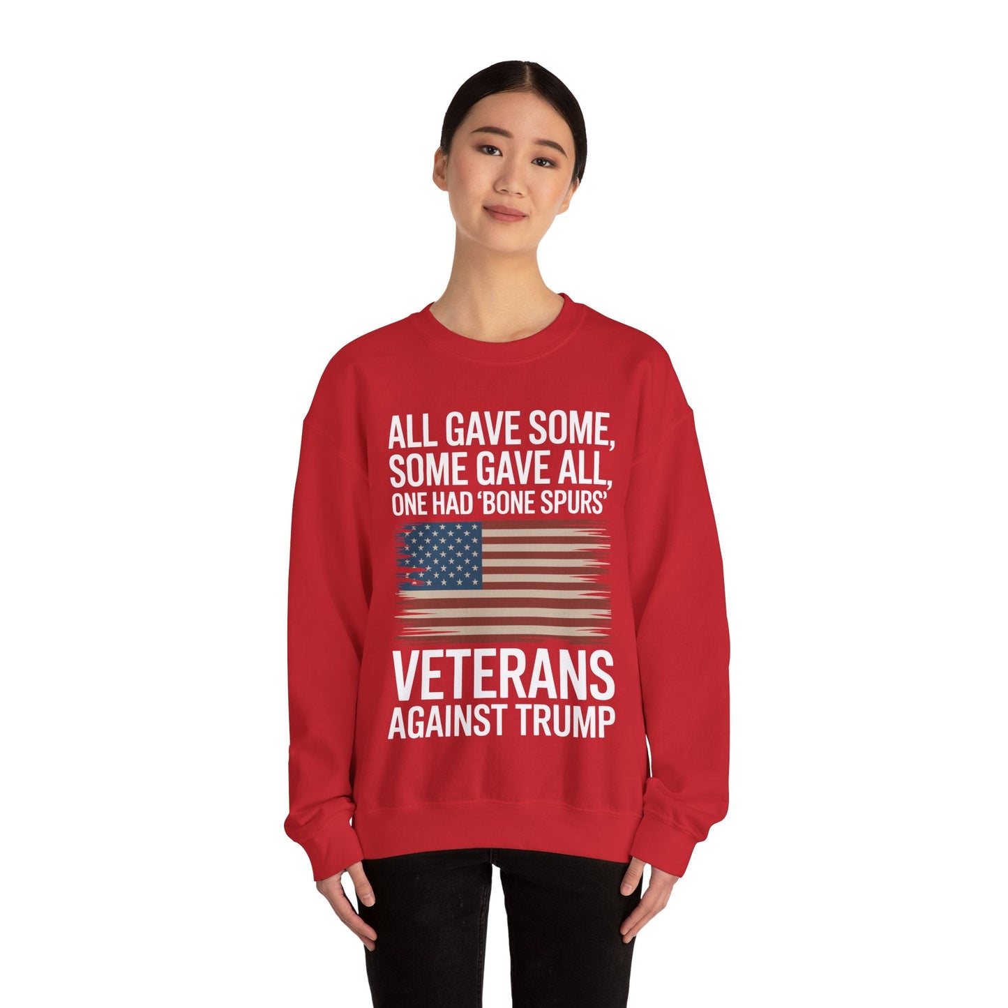 Veterans Against Trump Anti Trump Political Protest Sweatshirt