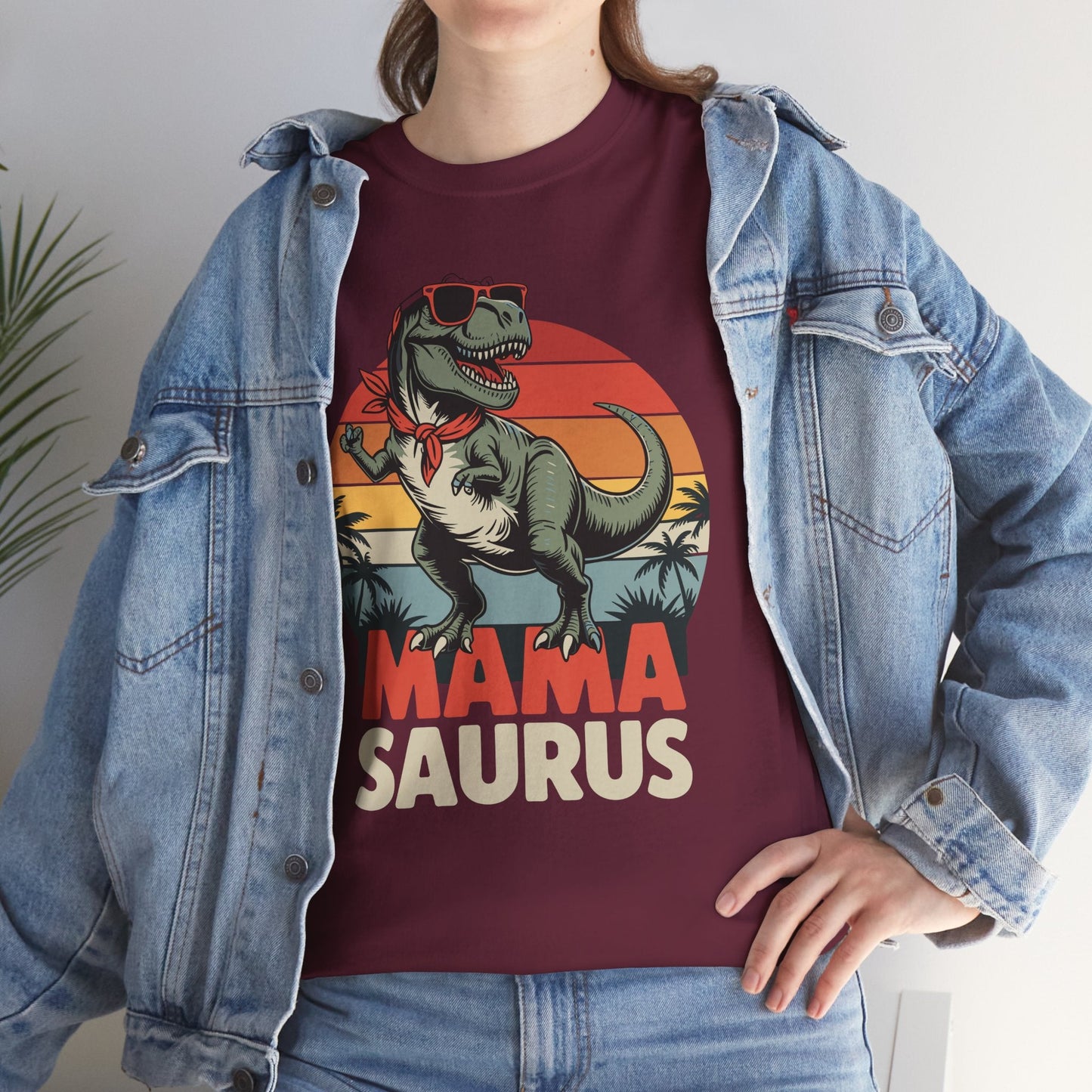 Mamasaurus T Rex Dinosaur Mama Saurus Family Matching Women T-Shirts