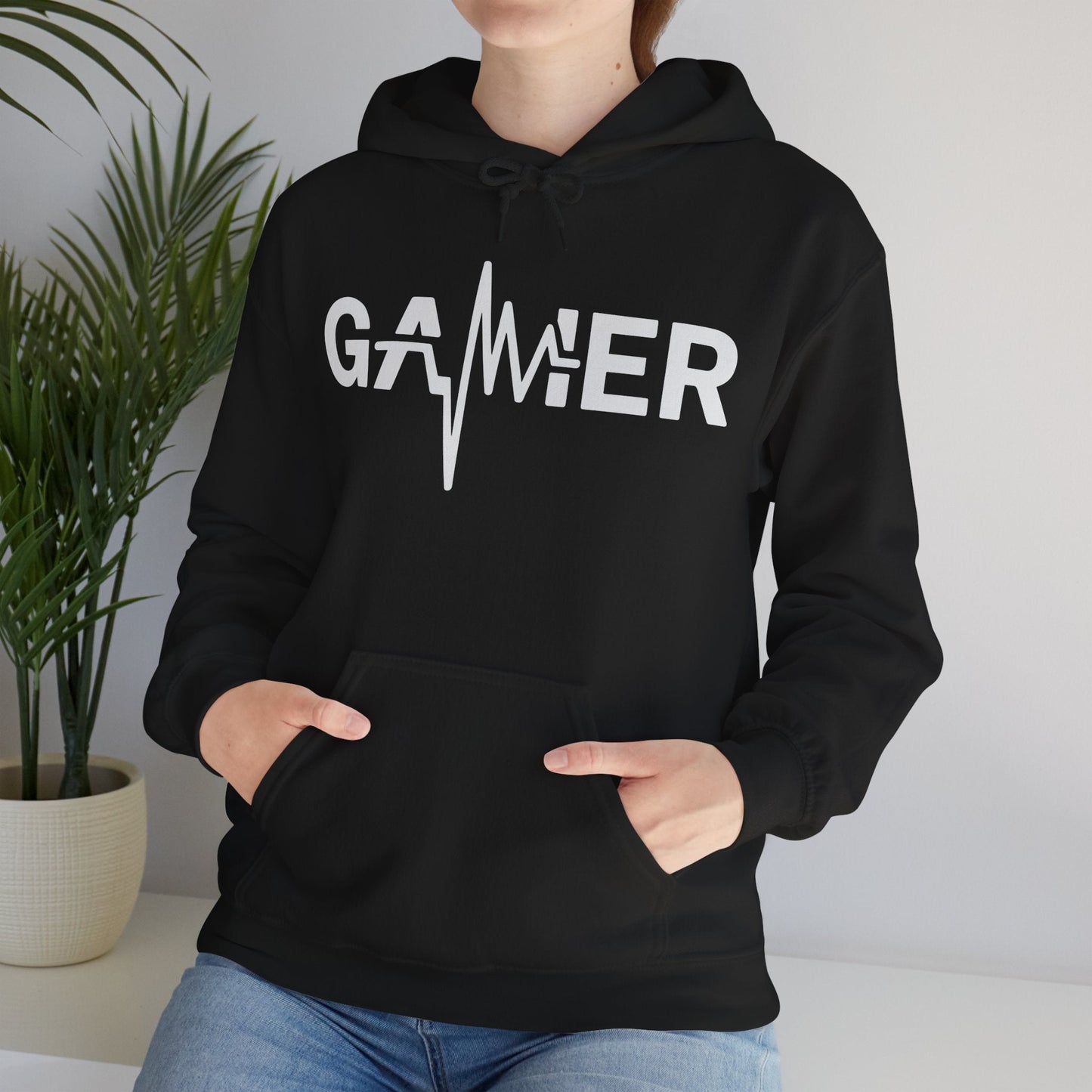 Gamer Heartbeat Video Games Graphic Hoodie