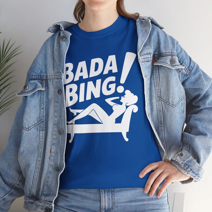 Funny Vintage Bada Sarcastic Bing Retro Sexy Girl Bada Bam T-Shirt