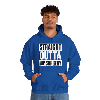 Straight Outta Hip Surgery Get Well Hip Replacement Recovery Hoodie