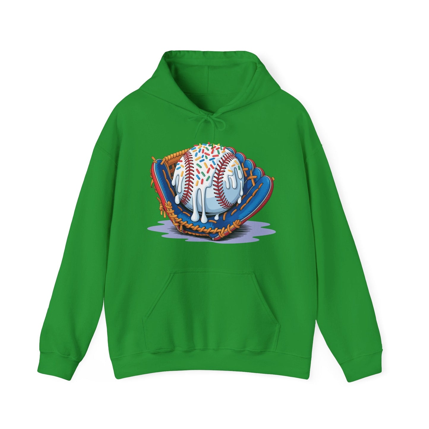 Baseball Drip Ice Cream Sprinkles Baseball Glove Hoodie