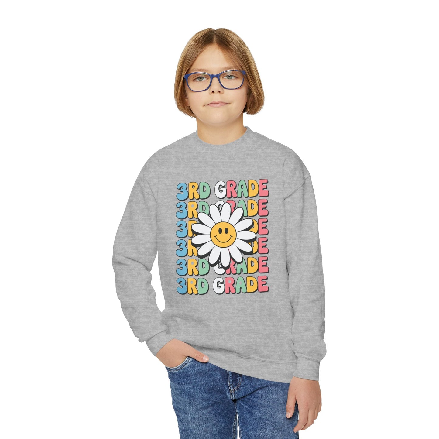 Groovy 3rd Grade Back To School First Day of Third Grade Sweatshirt