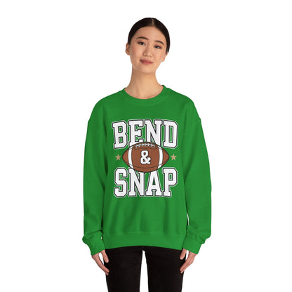 Funny Game Day Touchdown Season Cute Bend and Snap Football Sweatshirt