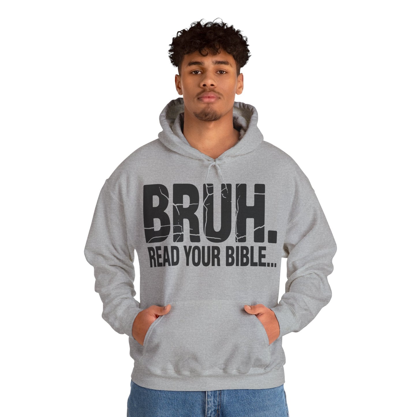Funny Meme Bruh Read Your Bible Christian Religious Faith Hoodie