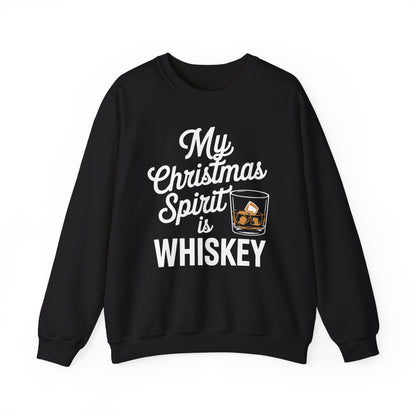 Funny Christmas Drinking Shirt Whiskey Liquor Drinker Saying Sweatshirt