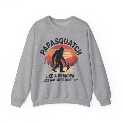 Retro Papa Squatch Like A Grandpa Funny Bigfoot Sasquatchy Sweatshirt