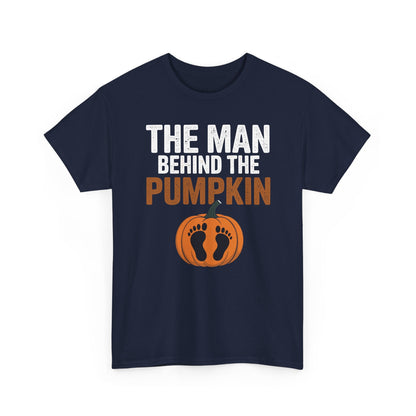 Pregnant Thanksgiving Costume for Dad Expecting Lil Pumpkin T-Shirt