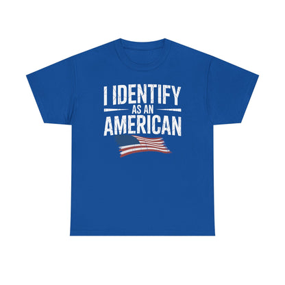 I Identify as an American No Identity Politics USA T-Shirt