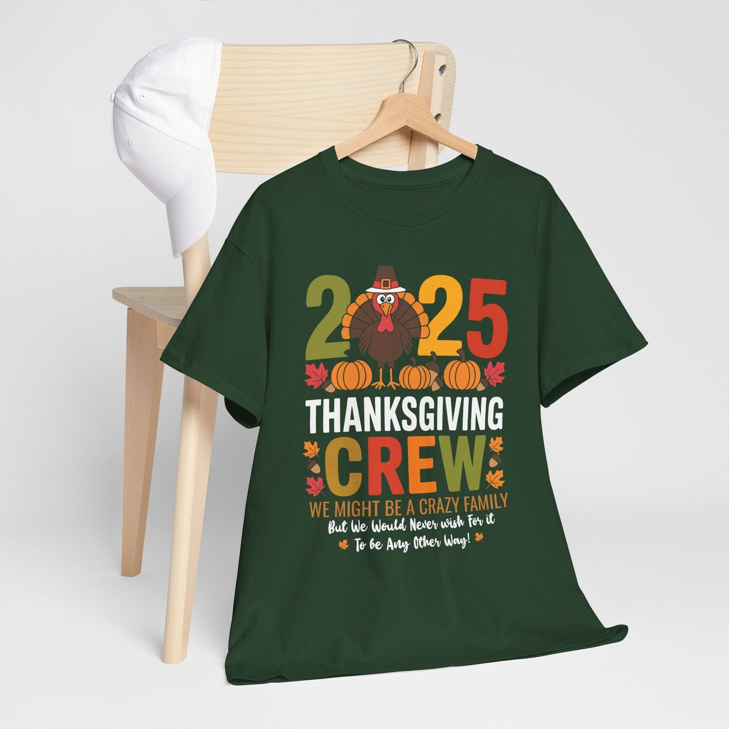 Family Thanksgiving 2025 Thanksgiving Crew Turkey Matching T-Shirt