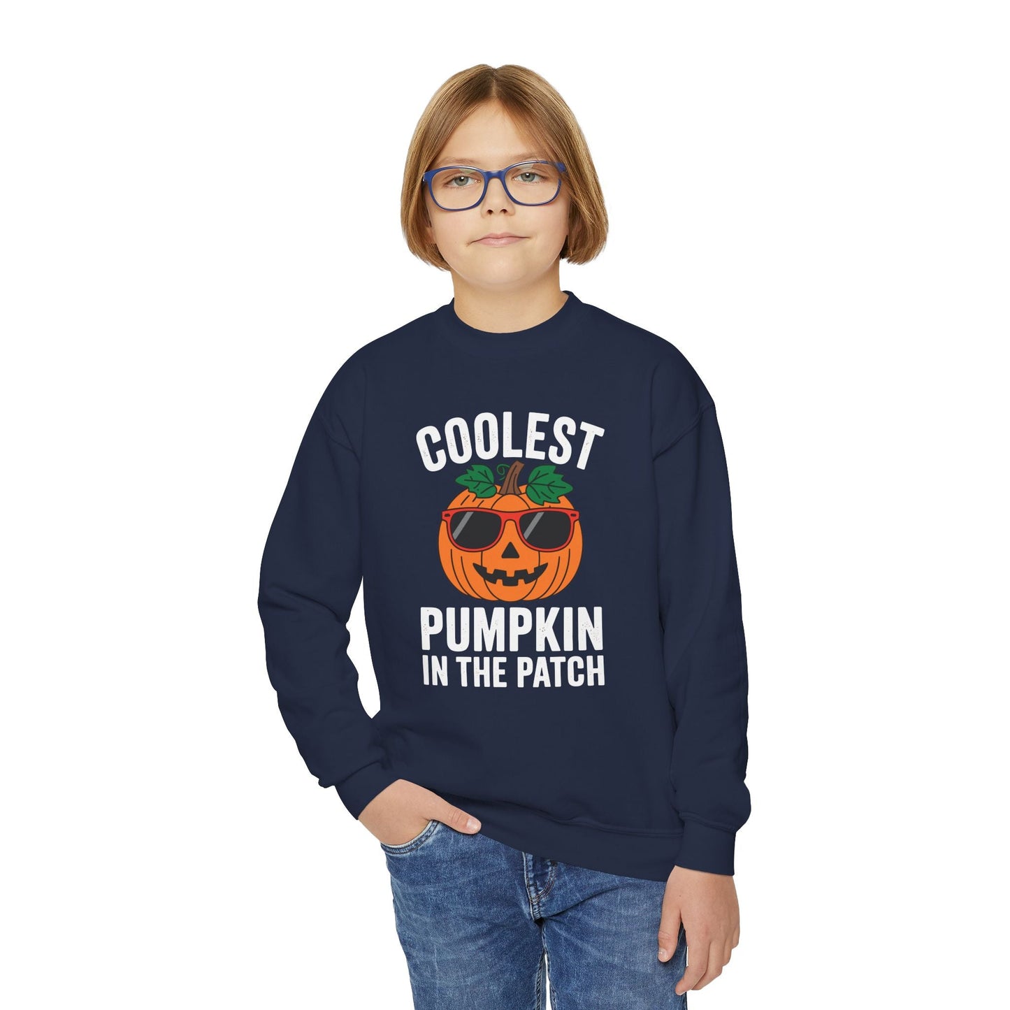 Kids Coolest Pumpkin In The Patch Halloween For Boys Girls Sweatshirt