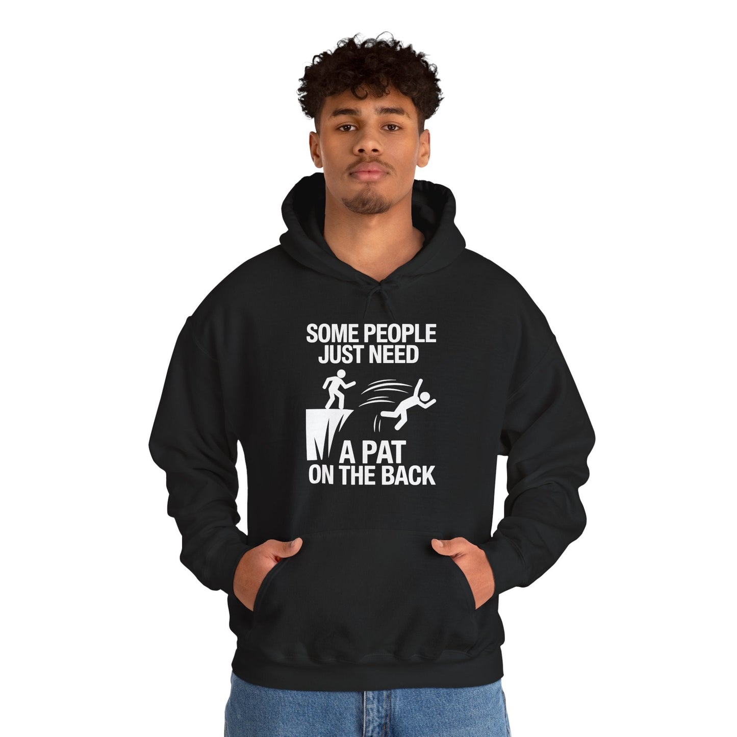 Funny Pat On The Back Adult Sarcastic Design Hoodie