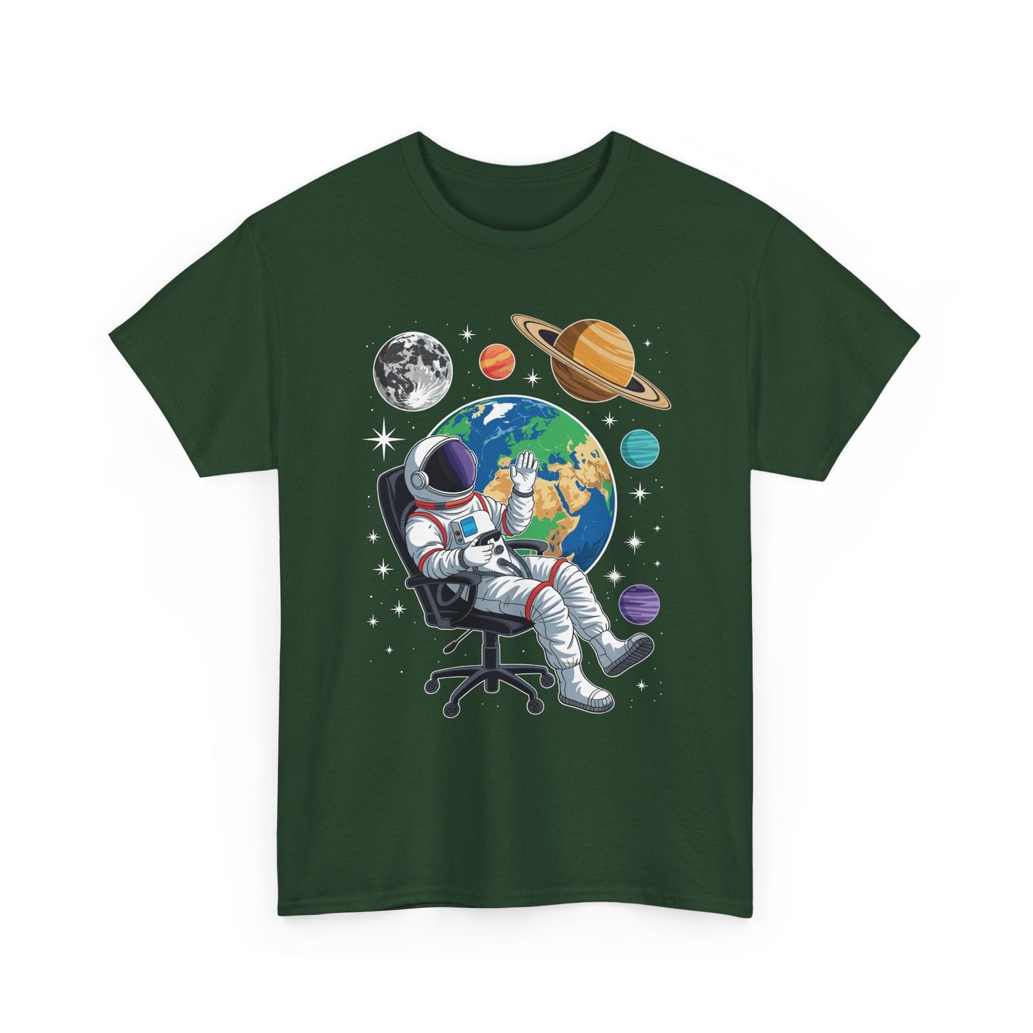 Astronaut Gamer Space Gaming System Planets T-Shirt