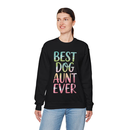 Best Dog Aunt Ever Shirt Women Dog Lover Auntie Mothers Day Sweatshirt