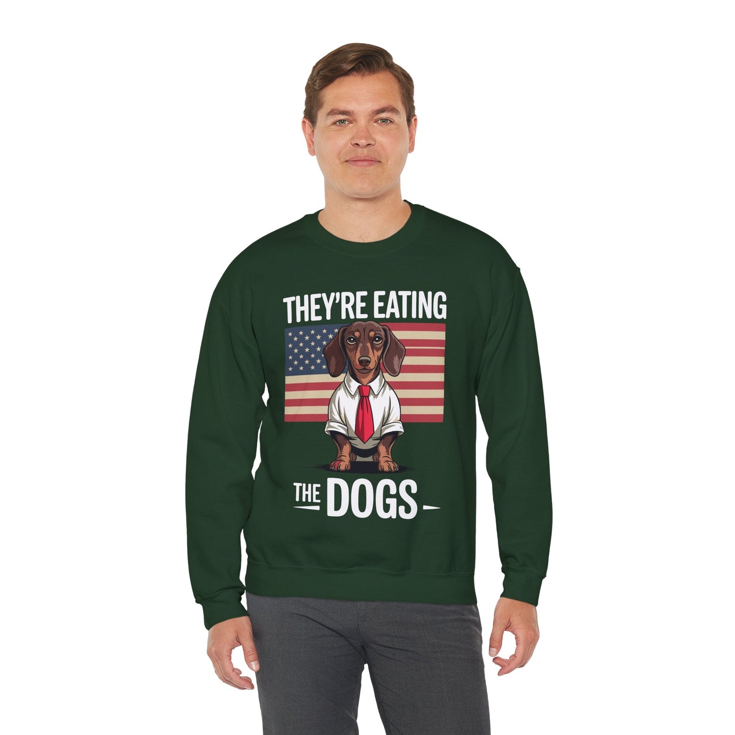They're Eating the Dogs Trump Hot Dog Sweatshirt