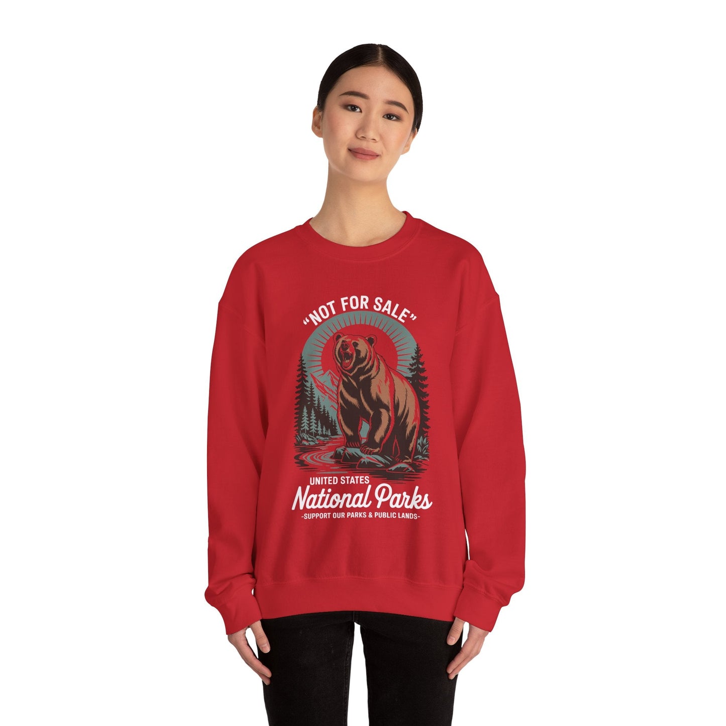 Not For Sale National Parks Support Our Parks & Public Lands Sweatshirt