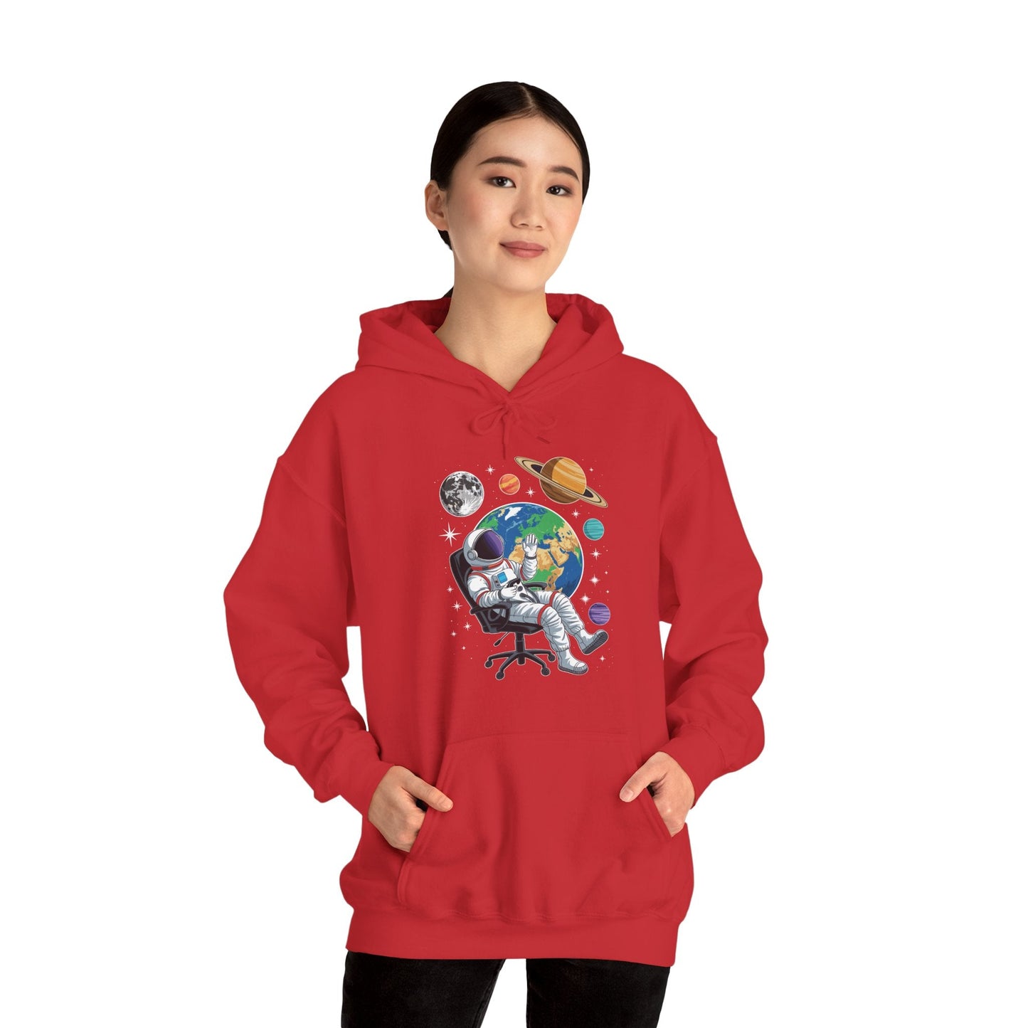 Astronaut Gamer Space Gaming System Planets Hoodie
