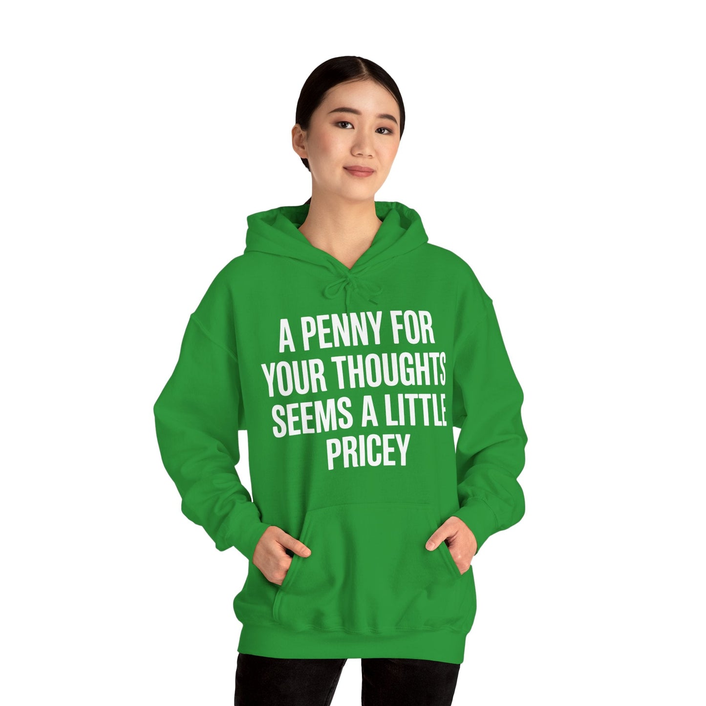 Funny Penny For Your Thoughts Sarcastic Joke Hoodie