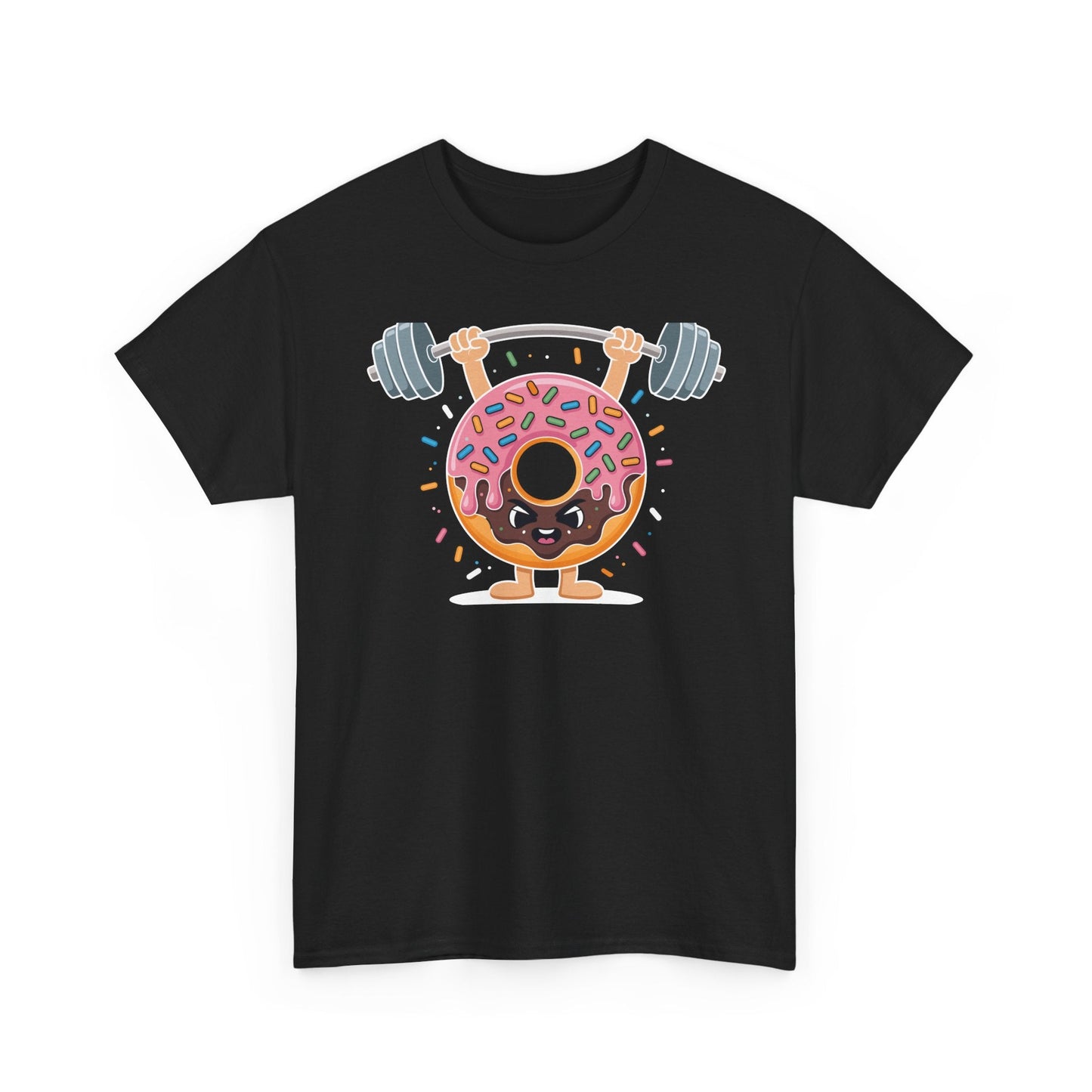 Funny Weightlifing Fitness Workout Gym Donut Lover T-Shirt