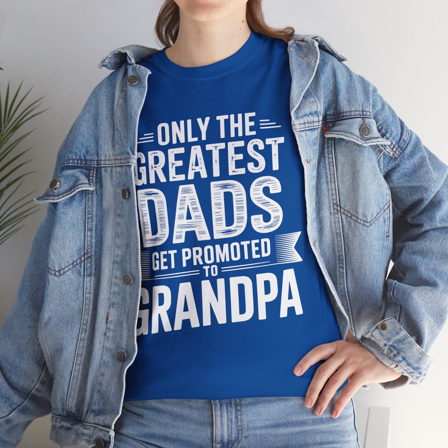 Only The Greatest Dads Get Promoted To Grandpa Shirt Men T-Shirt