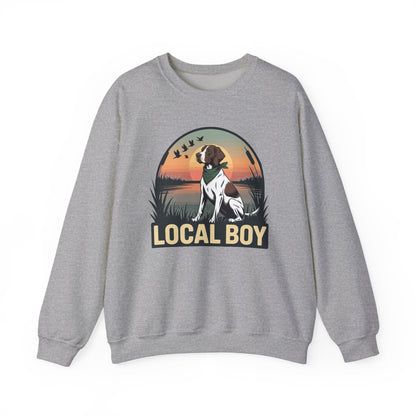 Local Boy Hunting Dog Vintage Sunset Hunting Season Sweatshirt