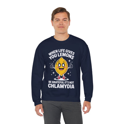 Lemons and Chlamydia Absurd Offensive Meme Sarcastic Edgy Sweatshirt