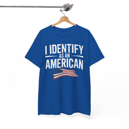 I Identify as an American No Identity Politics USA T-Shirt